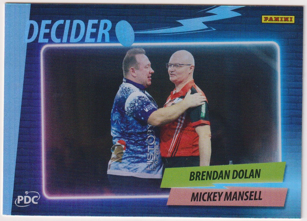 Panini PDC World Championship Brendan Dolan & Mickey Mansell Refractor Parallel – Bild 1