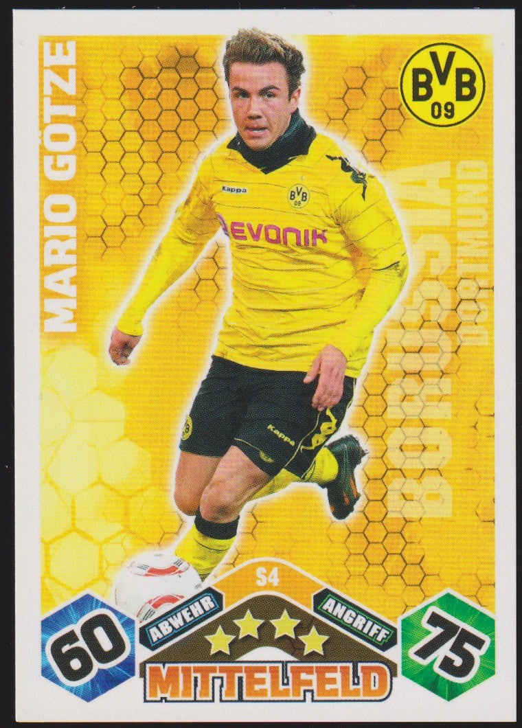 Topps Match Attax Mario Götze Borussia Dortmund Bundesliga Parallel Rare – Bild 1