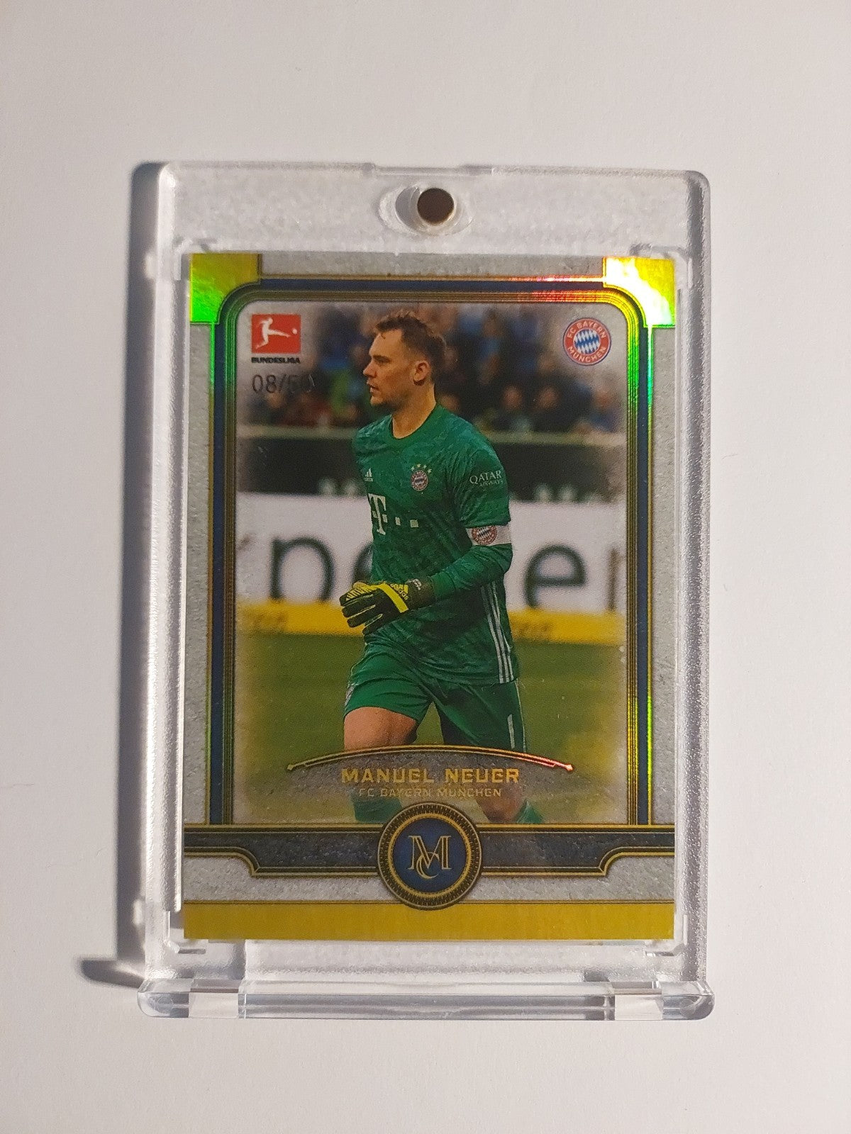 Topps Museum 2019-20 Manuel Neuer Bayern München Parallel 8/50 Rare Refractor – Bild 1