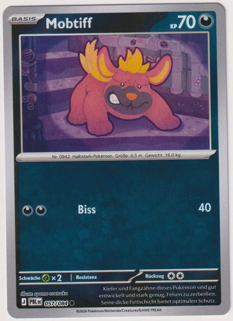 Pokemon TCG Maschiff #57/084 Common (C) Reverse Holo Deutsch 2026 – Bild 1