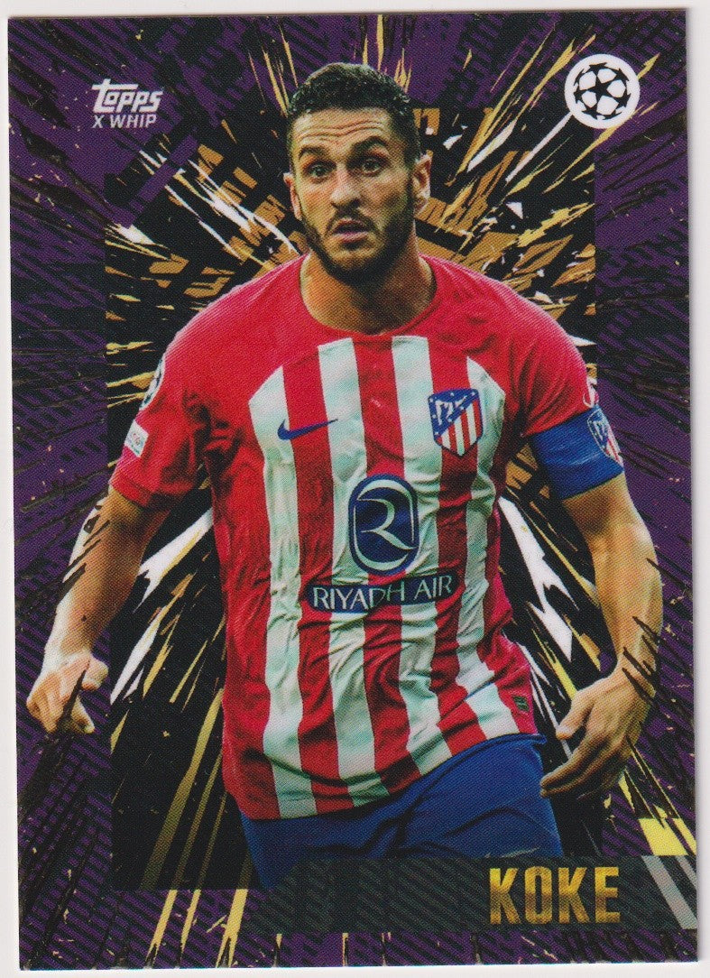 Topps UEFA Champions League Koke Atlético Madrid X Whip Parallel Rare – Bild 1
