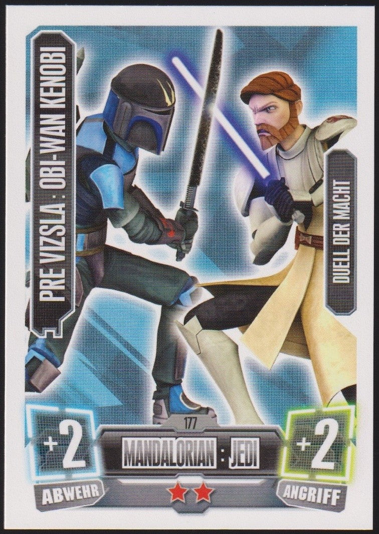 Topps Star Wars 2011 Obi-Wan Kenobi vs Pre Vizsla Duell TCG Rare #23 – Bild 1