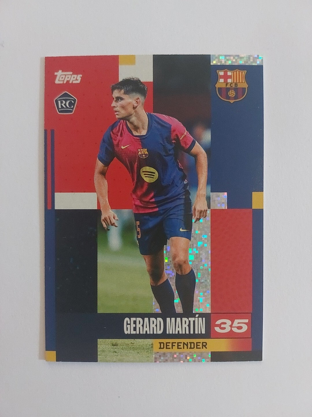 Topps Barcelona Team Set 2024-25 Gerard Martin Rookie Static Foil Parallel – Bild 1
