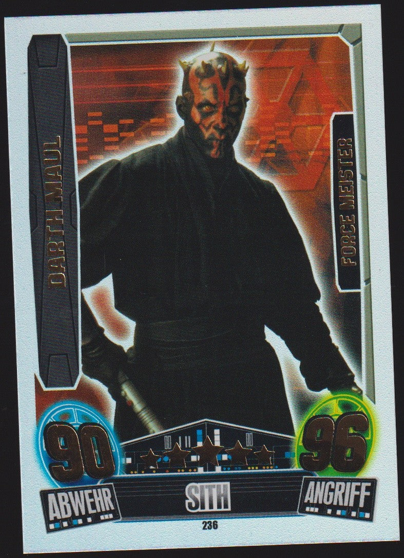 Topps Star Wars 2013 Darth Maul Separatisten Force Meister TCG Rare Nr. 236 – Bild 1