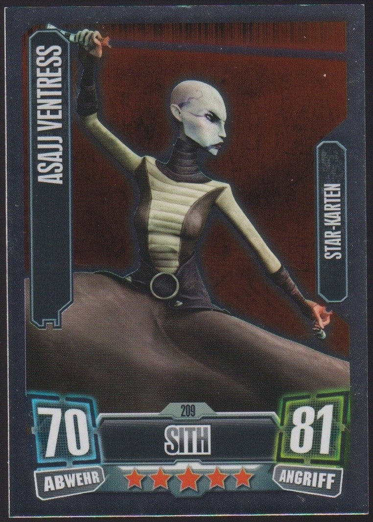 Topps Star Wars 2011 Asajj Ventress Sith Separatisten TCG Rare #209 – Bild 1