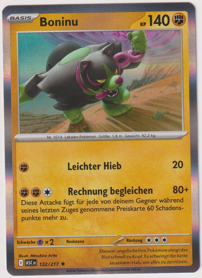 Pokemon TCG Okidogi #122/217 Rare (R) Holo Deutsch 2026 – Bild 1