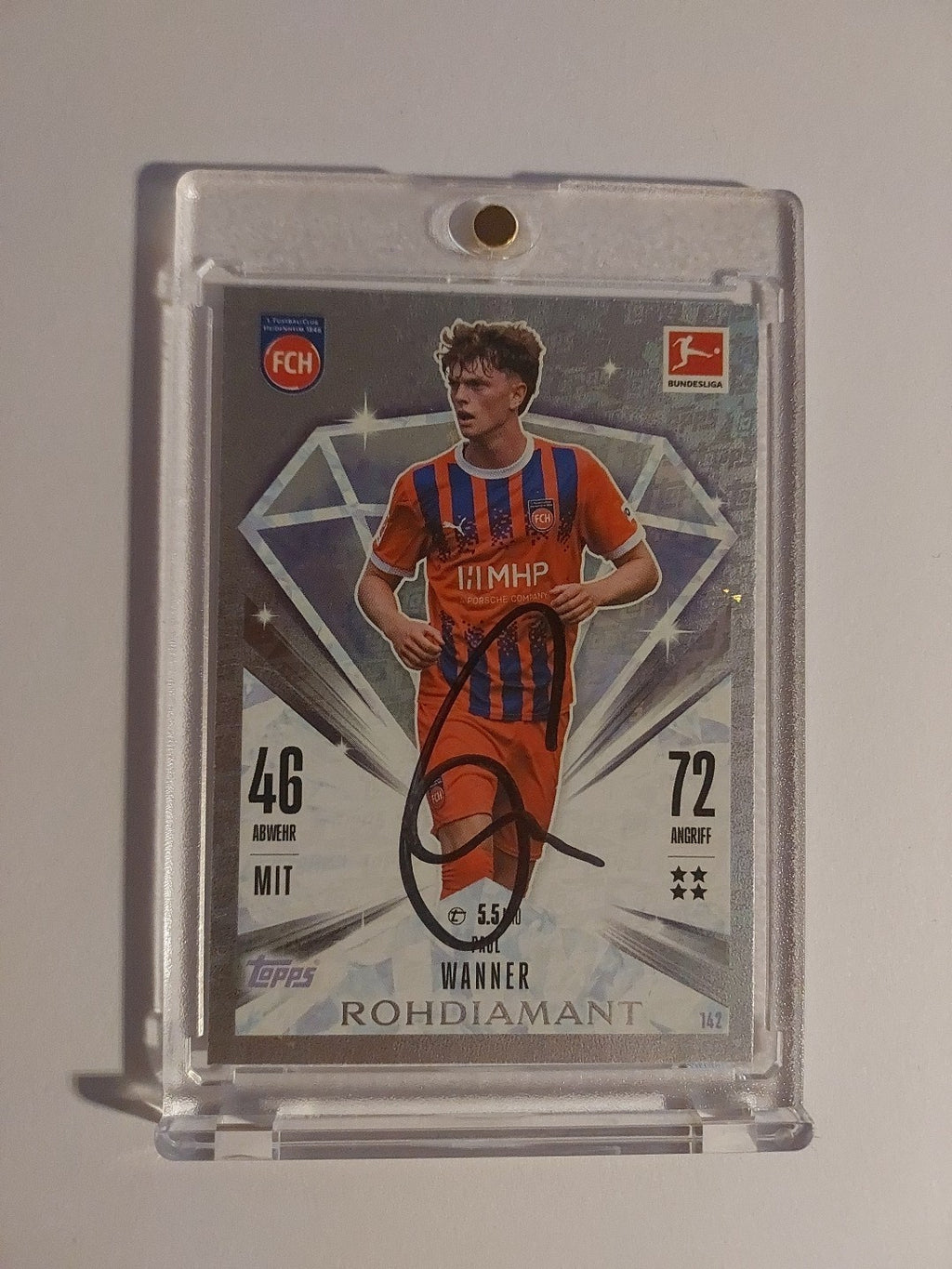 Topps Bundesliga 2024-25 Paul Wanner FC Heidenheim (On Card Auto) – Bild 1