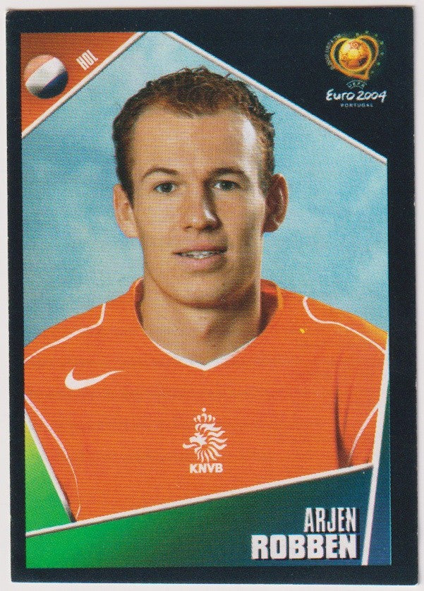 Panini UEFA Euro 2004 Arjen Robben Rookie Niederland Vintage Parallel Nr. 332 – Bild 1