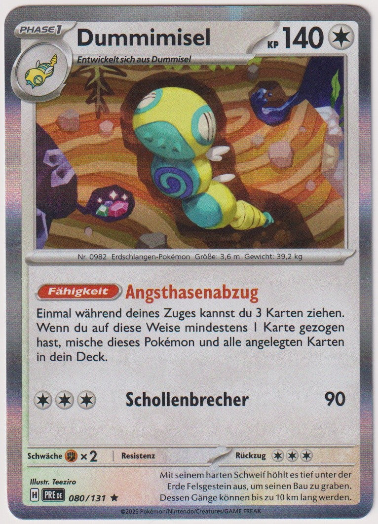 Pokemon TCG Dudunsparce #80/131 Rare (R) Holo Deutsch 2025 – Bild 1