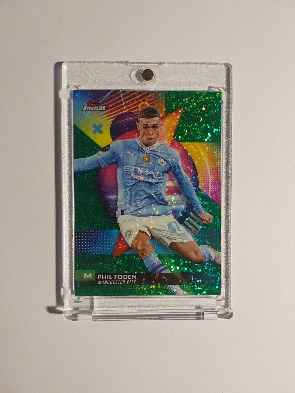 Topps Finest 2023-24 Phil Foden Manchester City Parallel 98/125 Refractor Rare – Bild 1