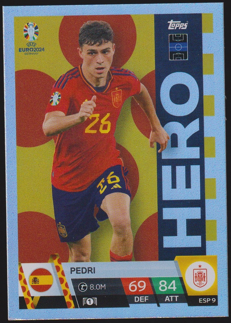 Topps Match Attax 2023-24 Pedri Spanien Parallel Rare – Bild 1