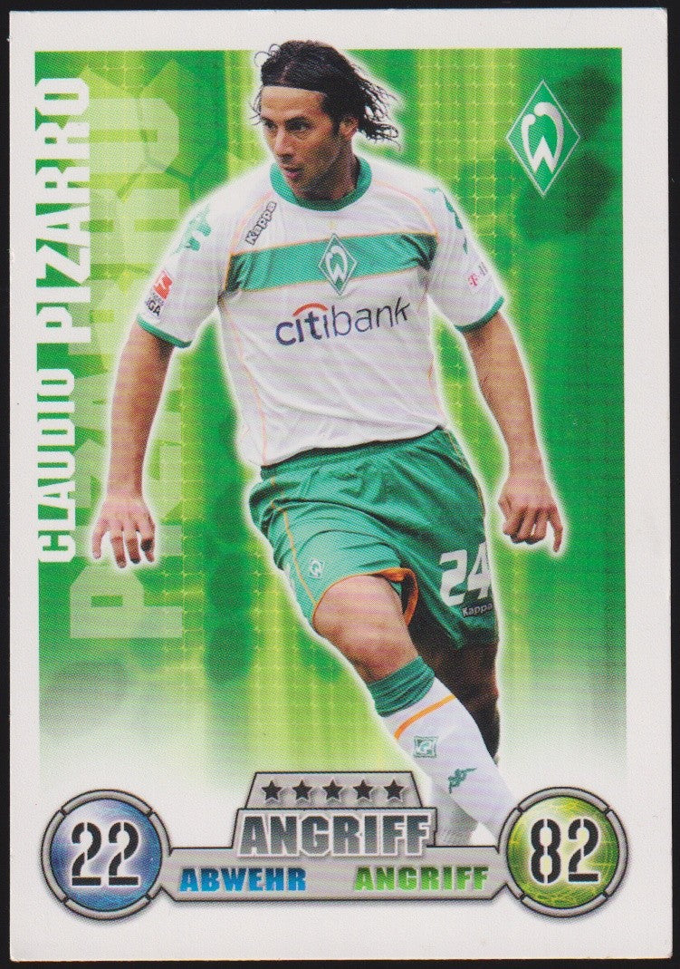 Topps Match Attax Claudio Pizarro Werder Bremen Bundesliga Parallel Rare – Bild 1