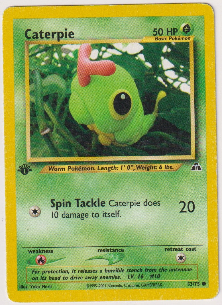Pokemon TCG Caterpie #53/075 Common (C) Non-Holo Englisch 1st Edition – Bild 1