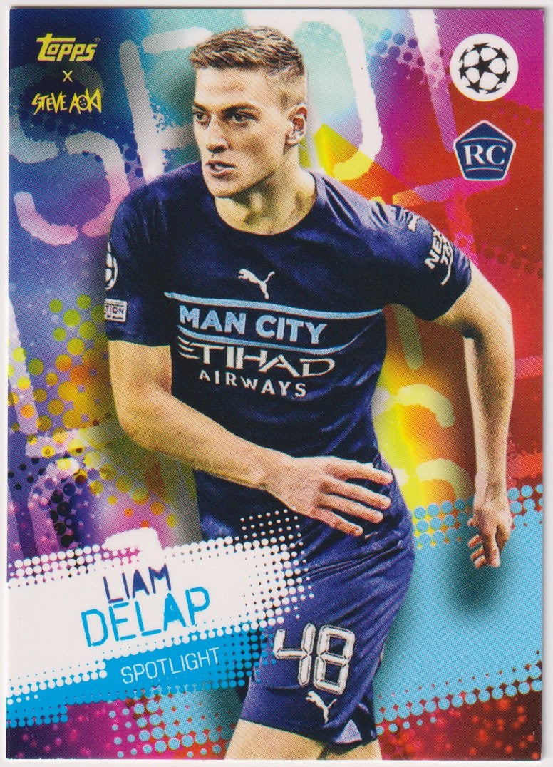 Topps Steve Aoki 2021-22 Liam Delap Rookie Manchester City Parallel – Bild 1