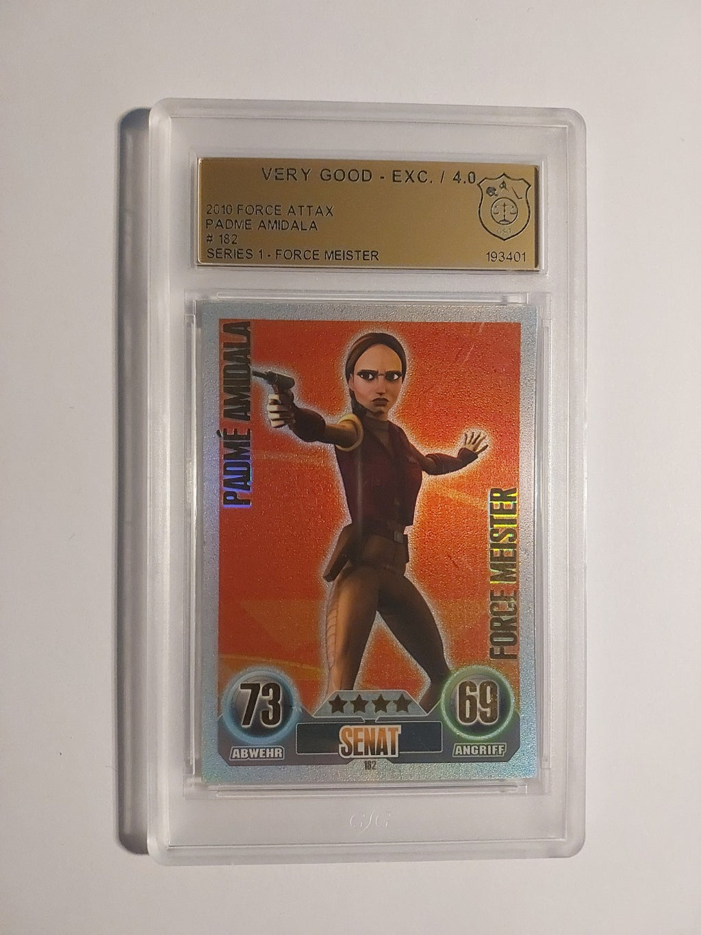 Topps Star Wars 2010 Padme Amidala Senat Republik GSG 4 = PSA Refractor Rare – Bild 1