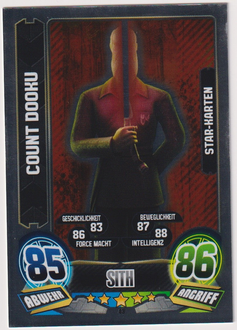 Topps Star Wars 2015 Count Dooku Separatisten Sith TCG Rare – Bild 1
