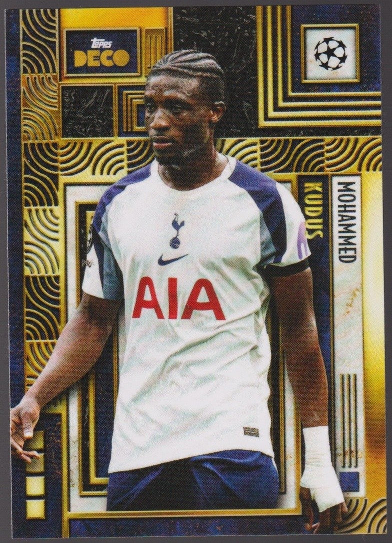 Topps Deco UEFA 2024-25 Mohammed Kudus Tottenham Hotspur Current Stars Parallel – Bild 1