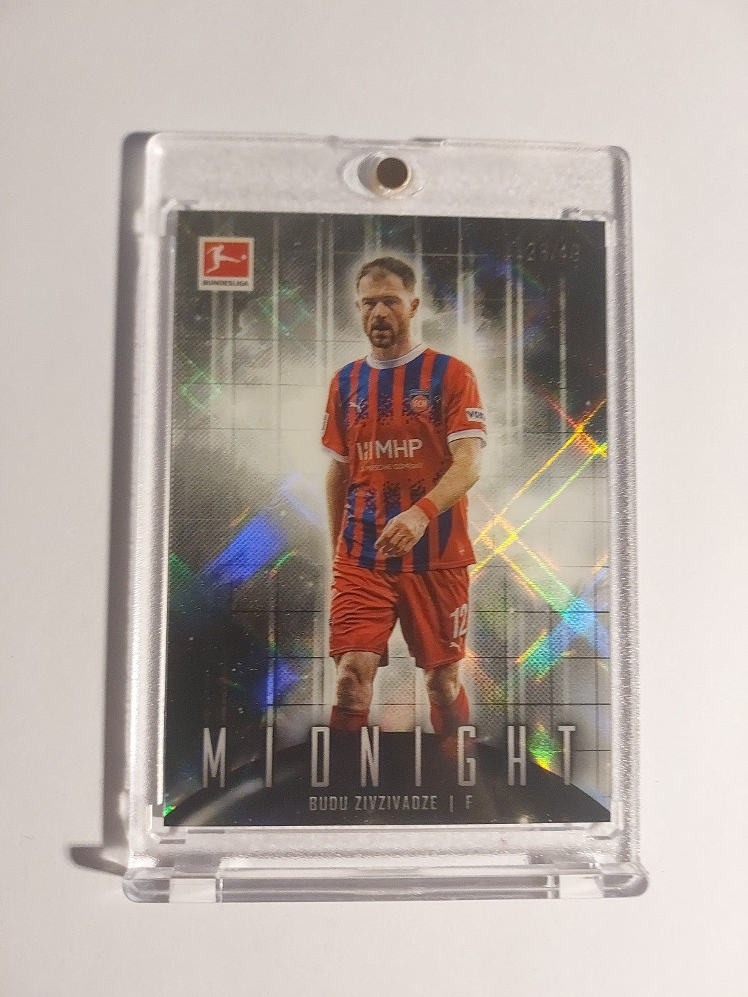 Topps Midnight Bundesliga 2024-25 Budu Zivizivadze Heidenheim Parallel 38/49 Hit – Bild 1