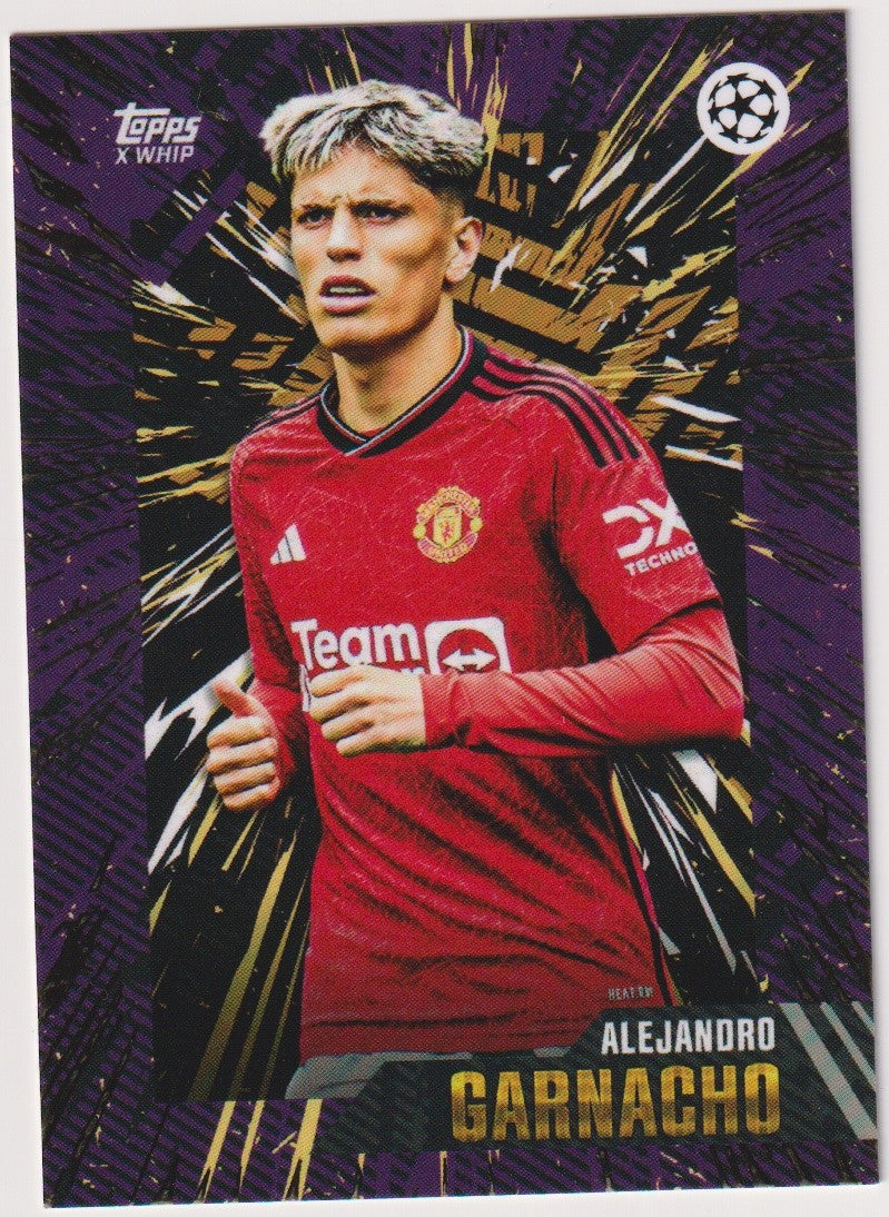 Topps X Whip 2022-23 Alejandro Garnacho Manchester United Parallel Rare – Bild 1