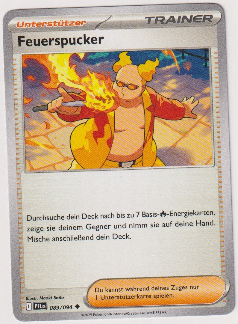 Pokemon TCG Feuerspucker #089/094 Uncommon (U) Deutsch 2025 – Bild 1