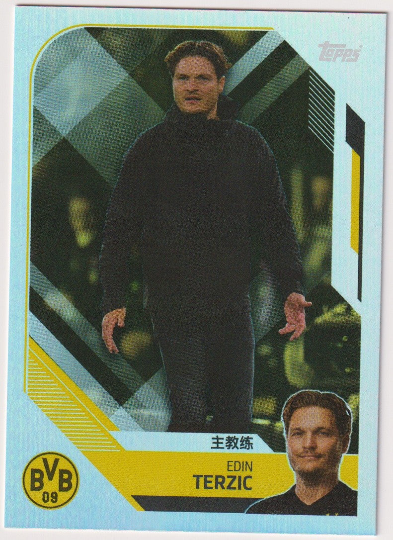Topps 2023-24 Edin Terzic Borussia Dortmund Parallel Rare – Bild 1