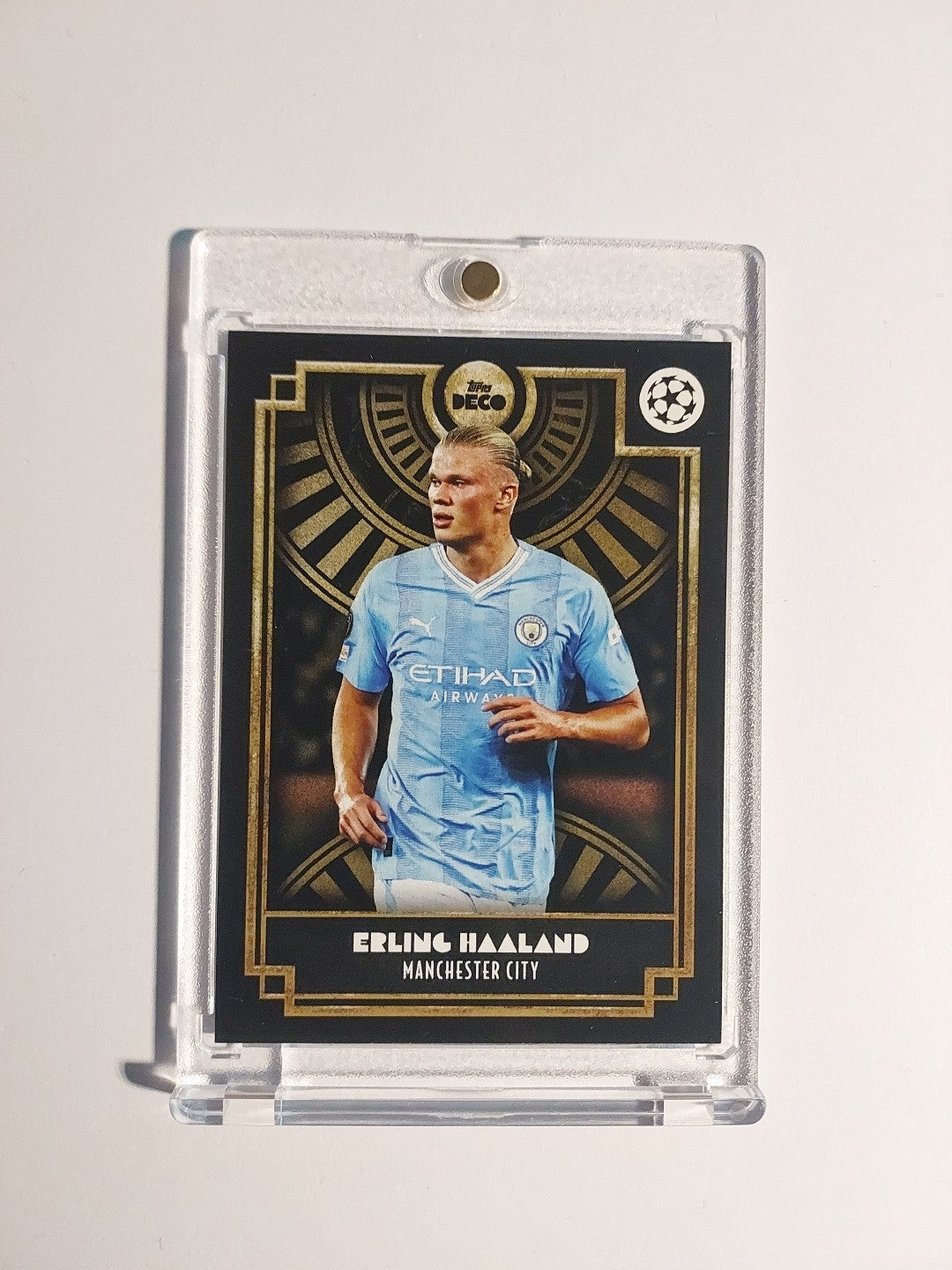 Topps UCC Deco 2023-24 Erling Haaland Manchester City Parallel Ultra Rare Hit – Bild 1