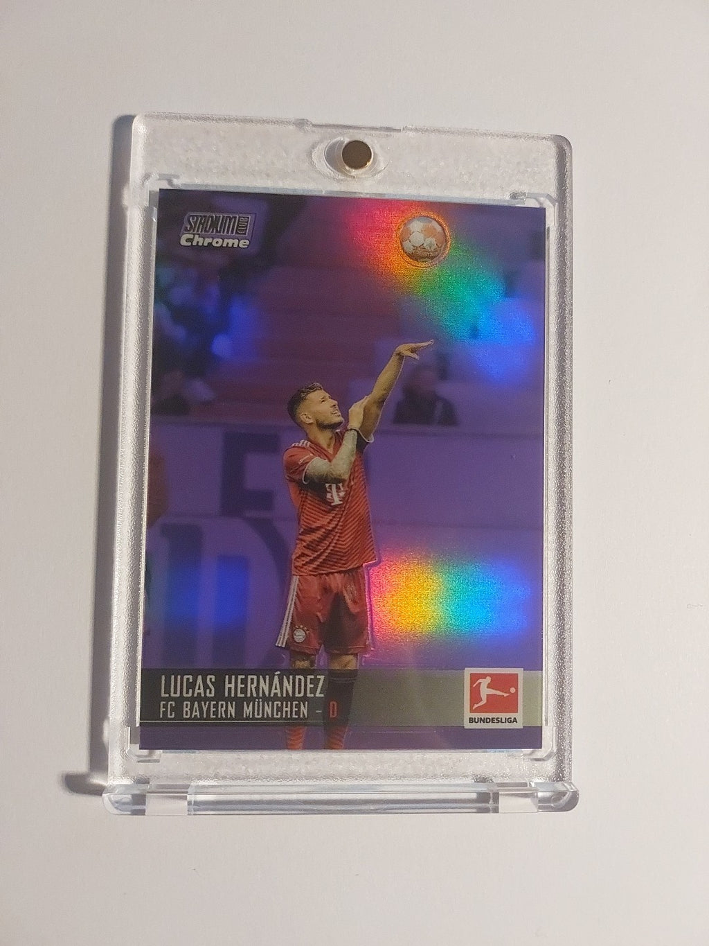 Topps Stadium Club Chrome 21-22 Lucas Hernandez Bayern Numbered 25/299 Refractor – Bild 1