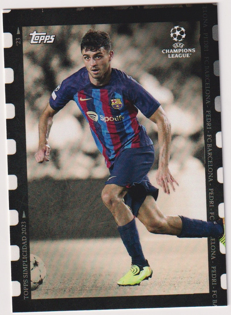 Topps Simplicidad 2023 2022-23 Pedri FC Barcelona UEFA Champions League Parallel – Bild 1