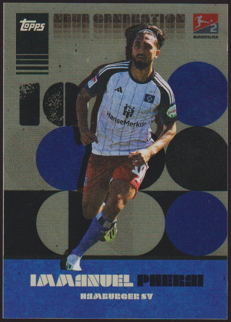 Topps Super Celebration Immanuel Pherai Hamburger SV Bundesliga Parallel – Bild 1