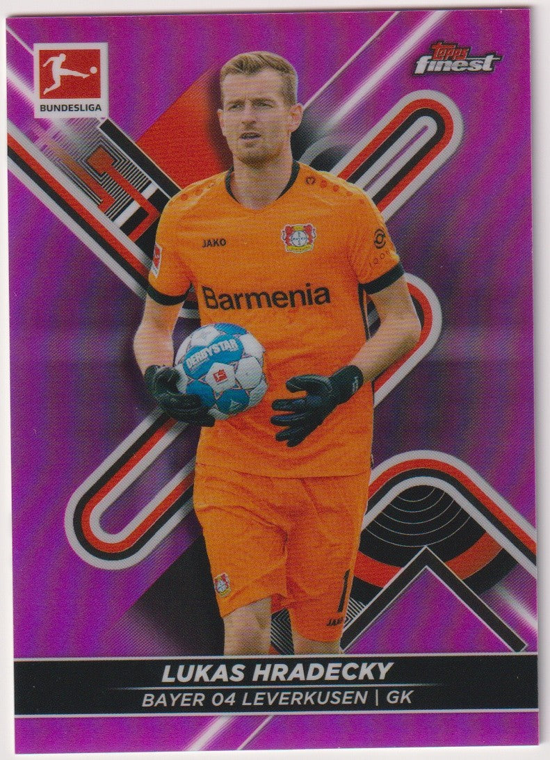 Topps Finest 2020-21 Lukas Hradecky Bayer 04 Leverkusen Parallel 229/300 Rare – Bild 1