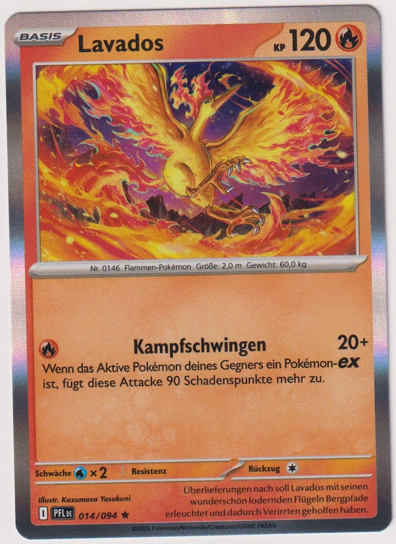 Pokemon TCG Moltres #14/094 Rare (R) Holo Deutsch – Bild 1