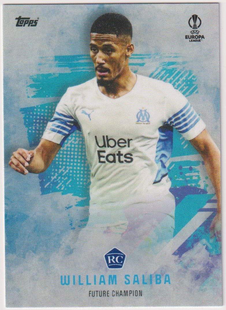 Topps 2021-22 William Saliba Rookie Olympique de Marseille Parallel Rare – Bild 1