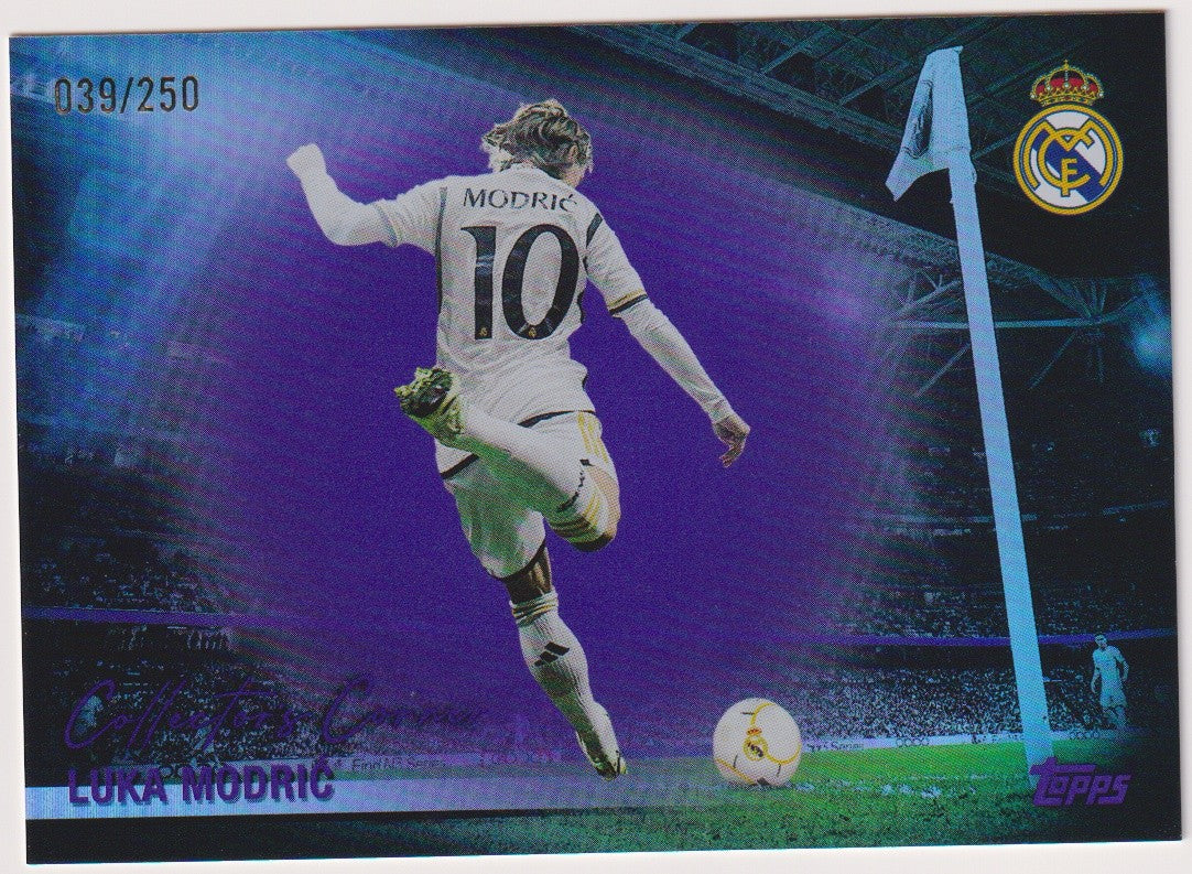 Topps Collectors 2024-25 Luka Modric Real Madrid Parallel 38/250 Refractor – Bild 1