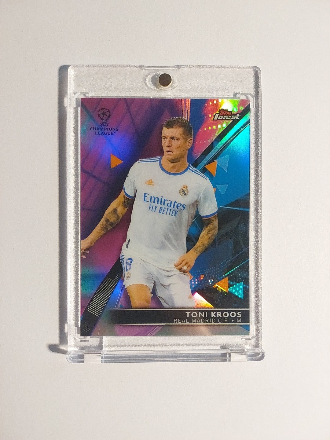Topps Finest 2021-22 Toni Kroos Real Madrid Parallel 97/125 Refractor Ultra Rare – Bild 1