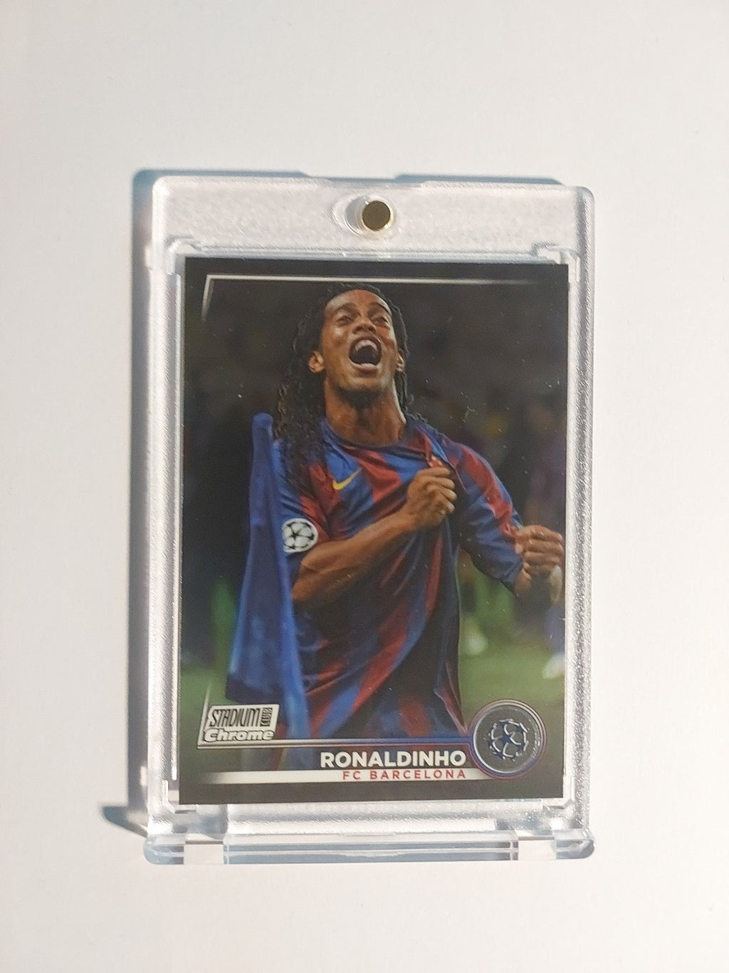 Topps Stadium Club Chrome 2022-23 Ronaldinho Barcelona Parallel Ultra Rare Hit – Bild 1