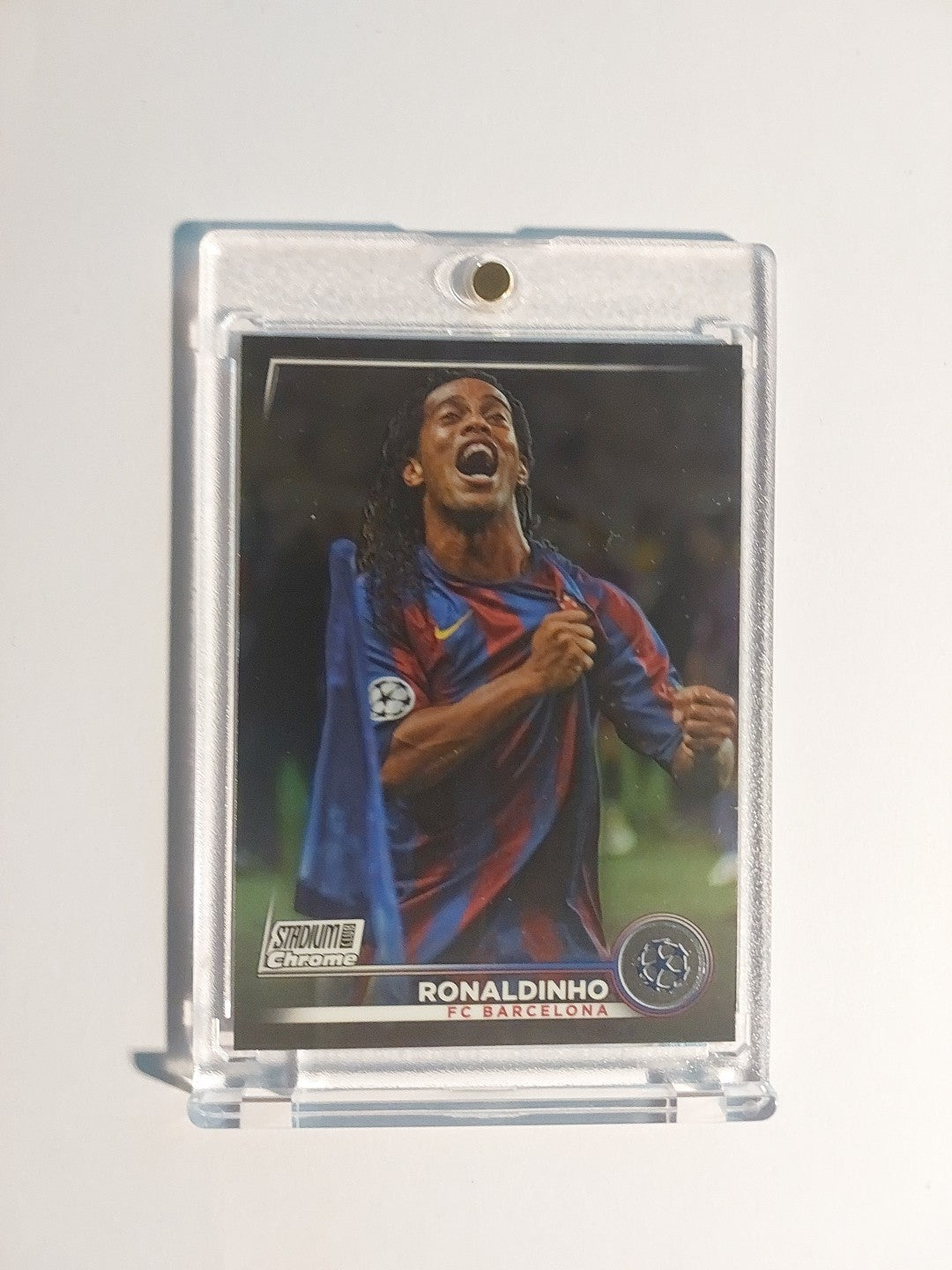 Topps Stadium Club Chrome 2022-23 Ronaldinho Barcelona Parallel Ultra Rare Hit – Bild 1
