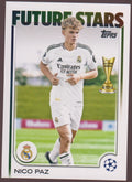Topps 2024-25 Nico Paz Rookie Real Madrid C.F. UEFA Champions League Parallel – Bild 1