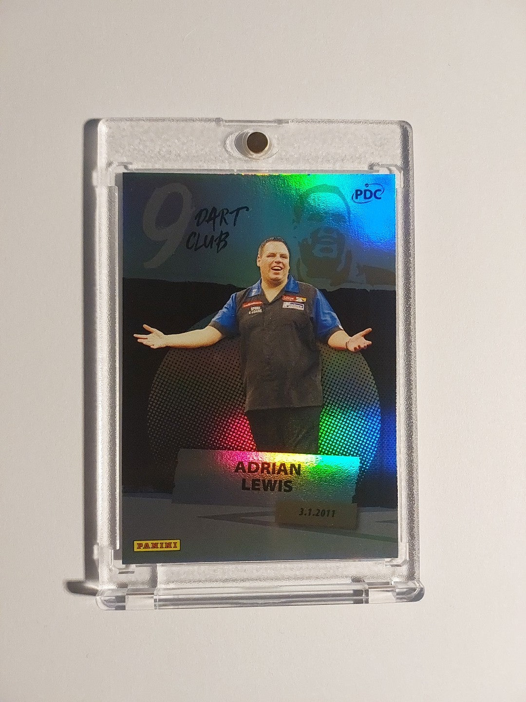 Panini PDC World Championship 2026 Adrian Lewis 9 Dart Club Refractor Rare Hit – Bild 1
