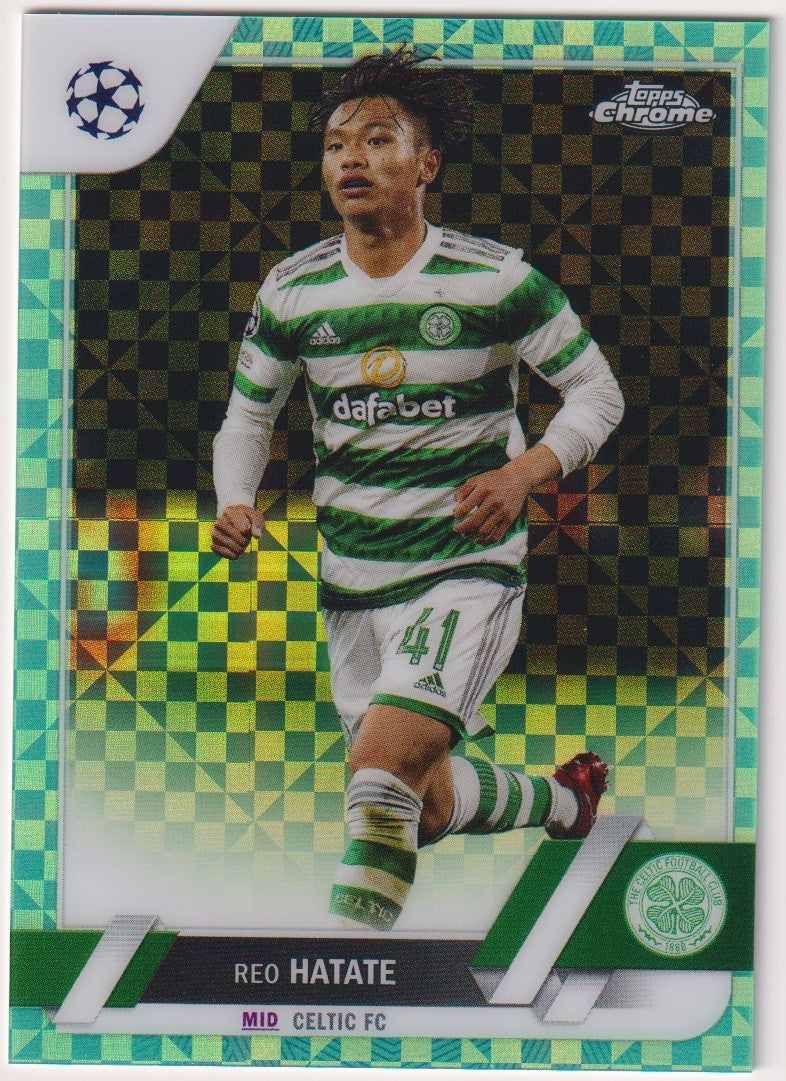 Topps Chrome 2021-22 REO HATATE Celtic FC Parallel 43/399 Refractor Rare – Bild 1