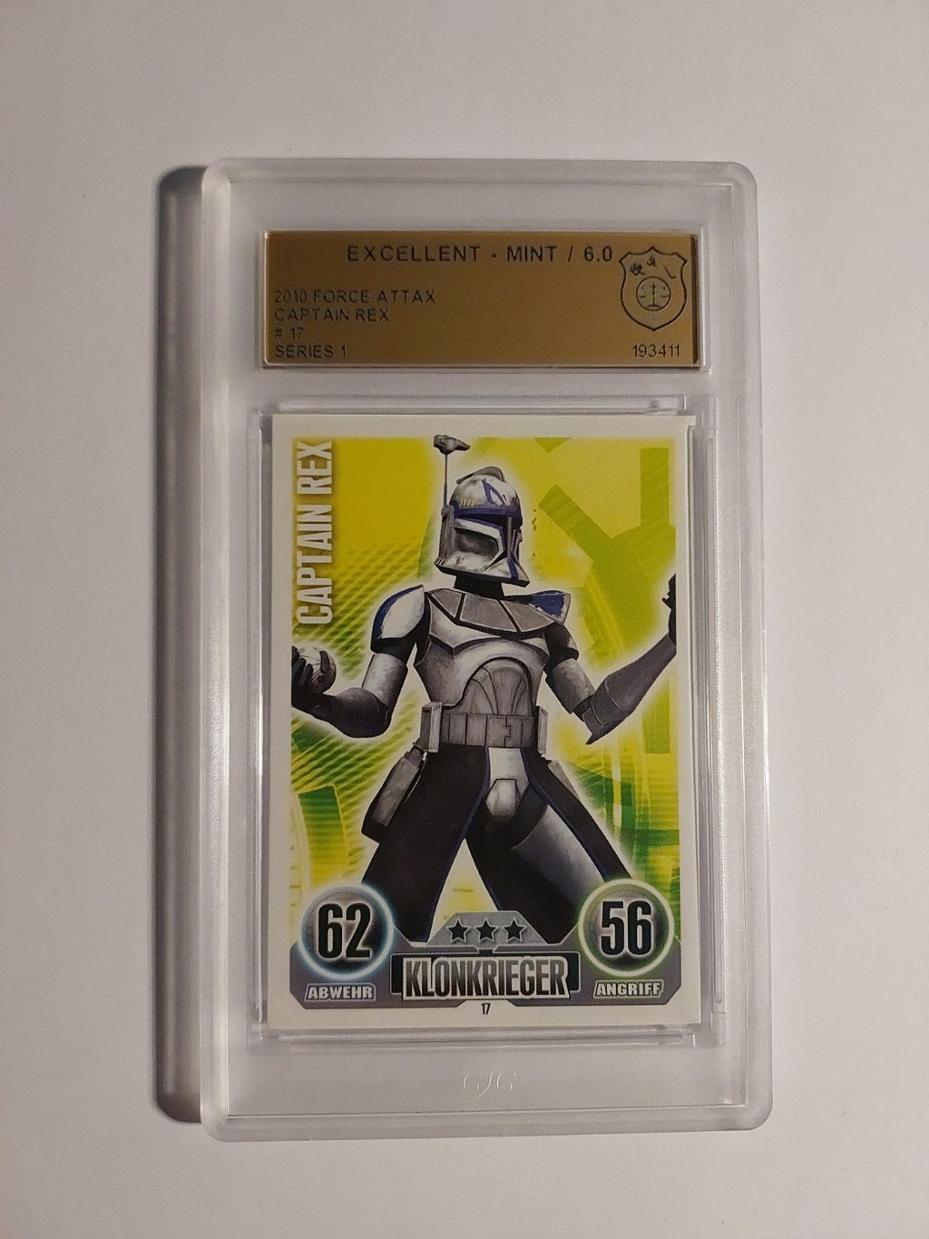 Topps Star Wars 2010 Captain Rex Republik Klonkrieger GSG 6.0 = PSA Rare – Bild 1