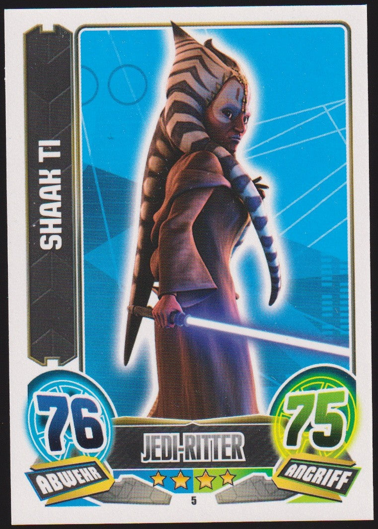 Topps Star Wars 2010 Shaak Ti Jedi-Ritter TCG Rare #76 – Bild 1