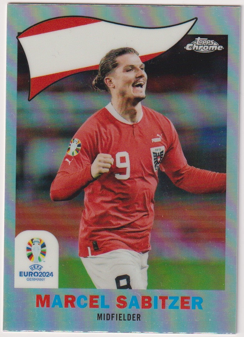 Topps Chrome Euro2024 Germany 2023-24 Marcel Sabitzer Österreich Parallel Rare – Bild 1