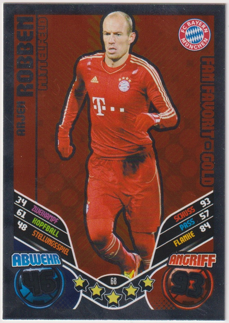 Topps Match Attax Arjen Robben FC Bayern München Bundesliga Parallel Rare – Bild 1