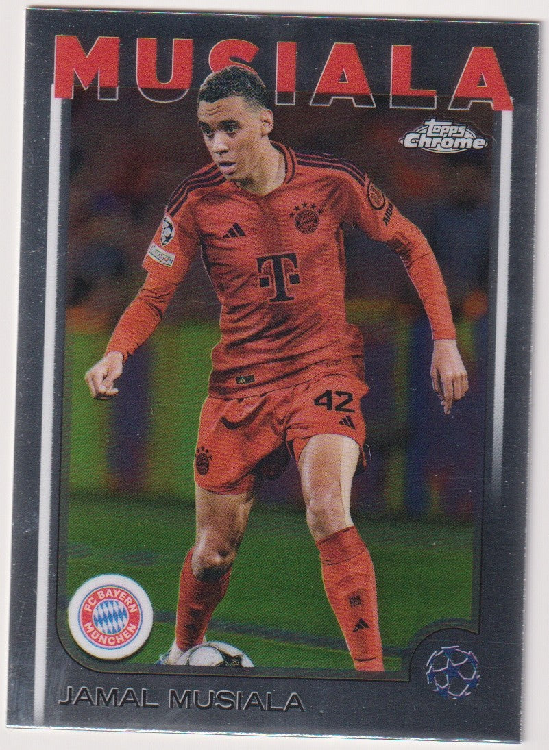 Topps Chrome 2023-24 Jamal Musiala FC Bayern München Parallel Rare – Bild 1
