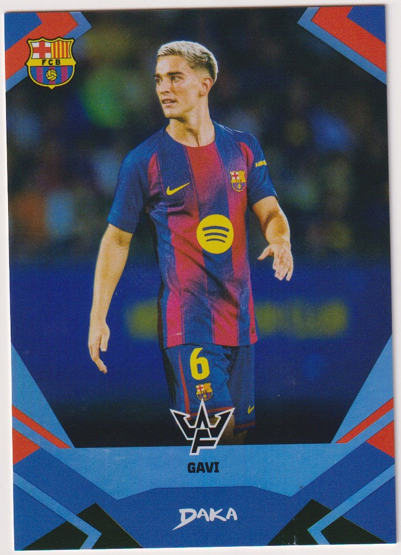 Daka 10-A 2025-26 Gavi FC Barcelona Parallel 012/299 Refractor Rare – Bild 1