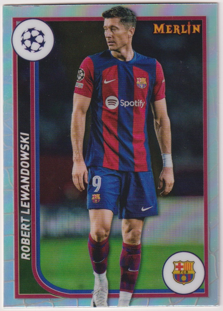 Merlin Collections Refractor 2023-24 Robert Lewandowski FC Barcelona – Bild 1