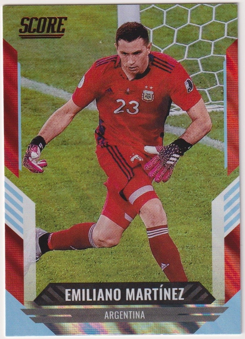 Panini 2021-22 Soccer Emiliano Martinez Argentina Parallel Rare Refractor – Bild 1