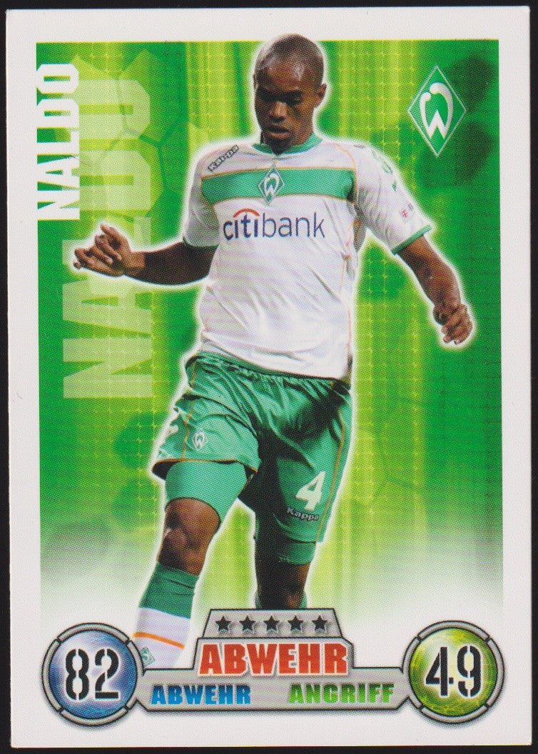 Topps Match Attax Naldo SV Werder Bremen Bundesliga Parallel Rare – Bild 1