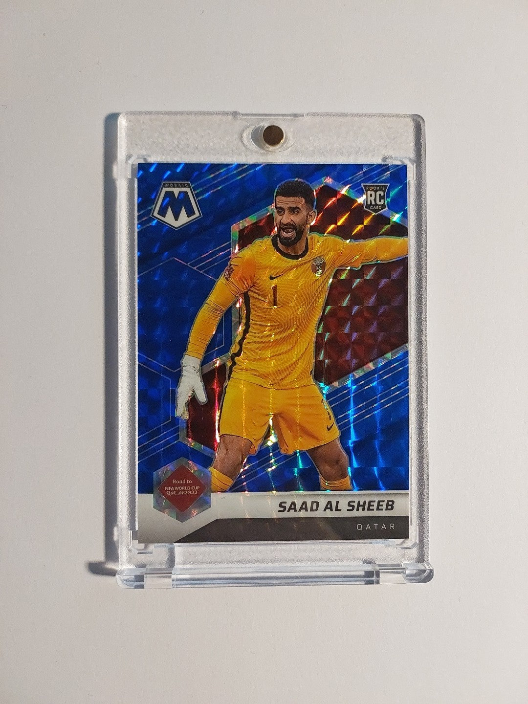 Panini Mosaic 2021-22 Saad Al Sheeb Qatar Parallel 68/99 Rookie Refractor Rare – Bild 1