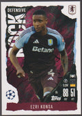 Topps Match Attax Ezri Konsa Aston Villa Parallel Rare #1 – Bild 1